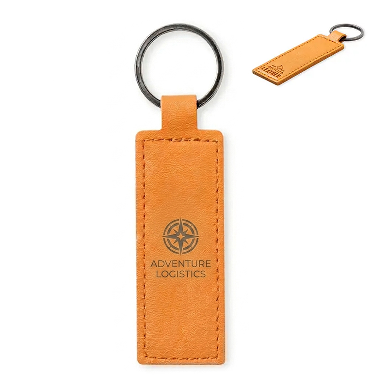 Sleutelhanger gerecycled leer